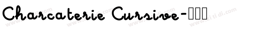 Charcaterie Cursive字体转换